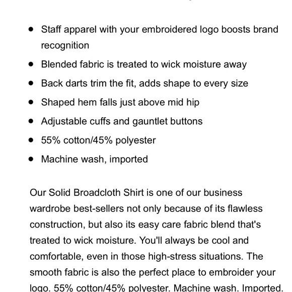 BRAND NEW! Women’s Black, Wrinkle Free, Long Sleeve Shirt by LANDSEND! - Picture 6 of 6